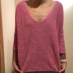 Express Pink Oversized Dolman Sweater